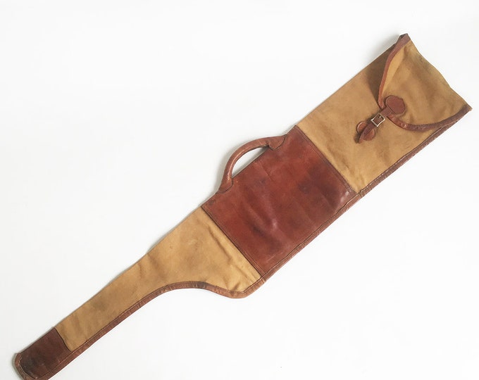 1950s Canvas & Leather Gun Case Rifle Case Shotgun Case Etsy