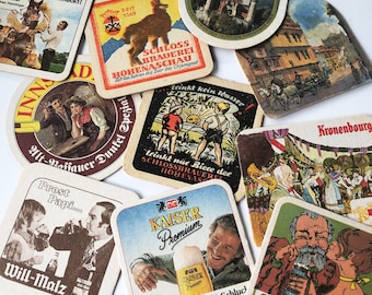 1970s-80s Beer Coaster, German Beer Coaster, Bier Coaster, Octoberfest, Oktoberfest, Brewiana - FREE USA SHIPPING