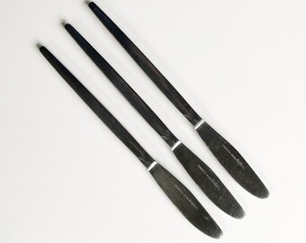 Midcentury Dalton Windrim Stainless Steel Dinner Knives - Set of 3