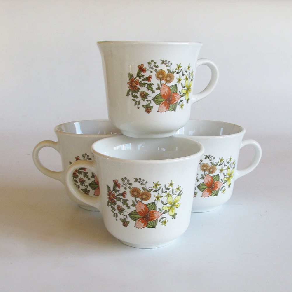 Corning Corelle Indian Summer Coffee Cups Mugs Etsy