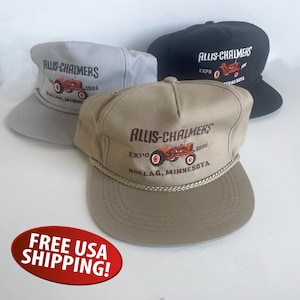Vintage Allis-Chalmers Hat, 1996 Expo Rollag, Minnesota, Allis-Chalmers Tractor Collectible, Embroidered Tractor, Farmer Hat,