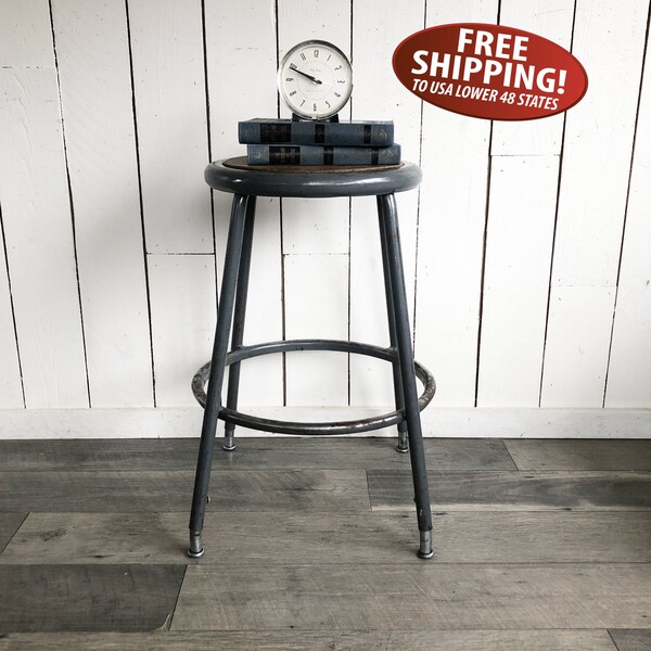 Industrial Bar Stool Etsy