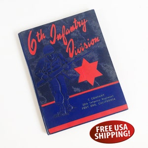 U.S. Army 6th Infantry Division Fort Ord, California 1953 - 1954 Boot Camp Souvenir Yearbook, &quot;C&quot; Company 20th Infantry Regiment Memorabilia