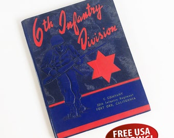 U.S. Army 6th Infantry Division Fort Ord, California 1953 - 1954 Boot Camp Souvenir Yearbook, "C" Company 20th Infantry Regiment Memorabilia