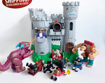 1994 Fisher-Price Castle Bundle: Great Adventures Series with 14 Action Figures
