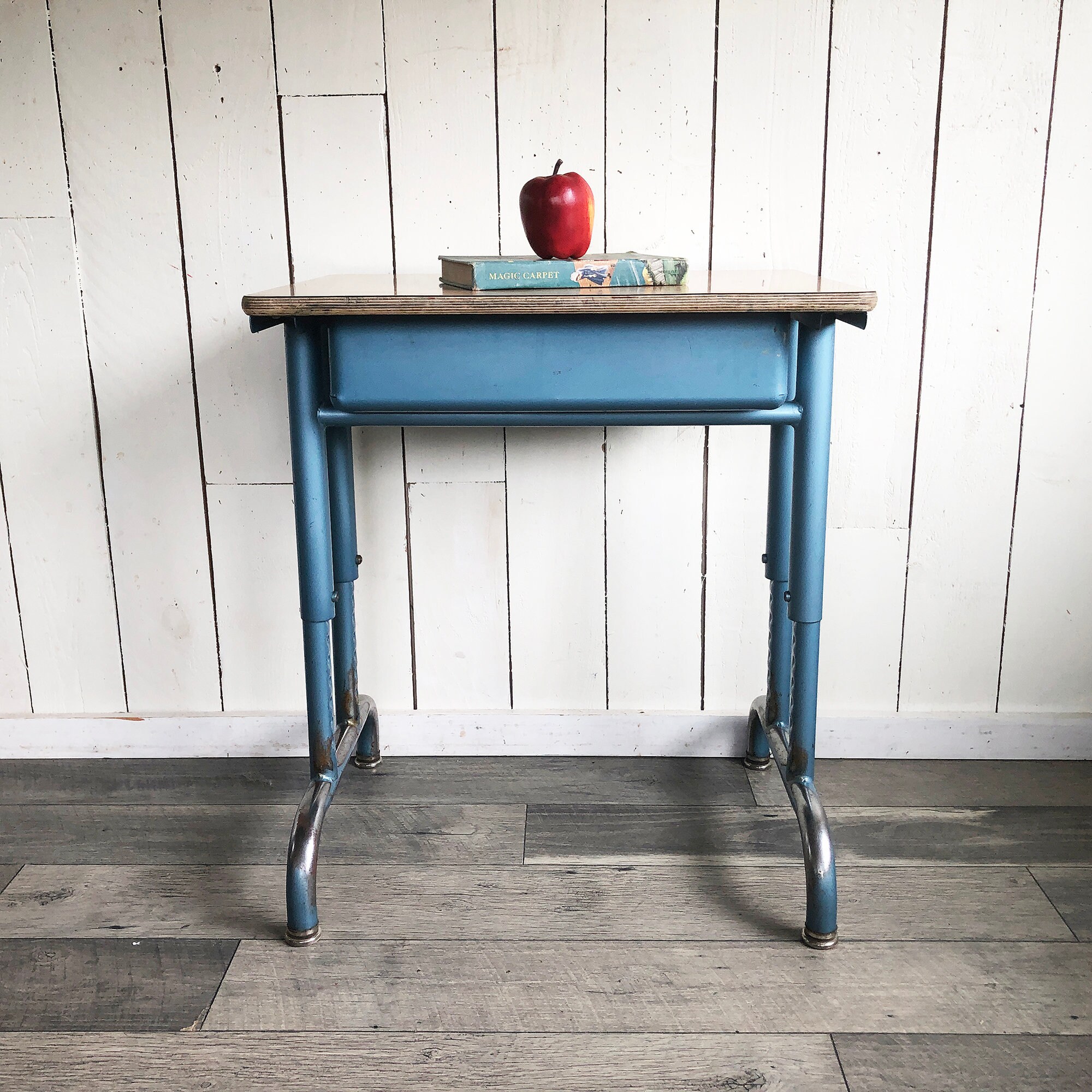 Mid Century Steel School Desk Ready For Child S Deskn Or Etsy