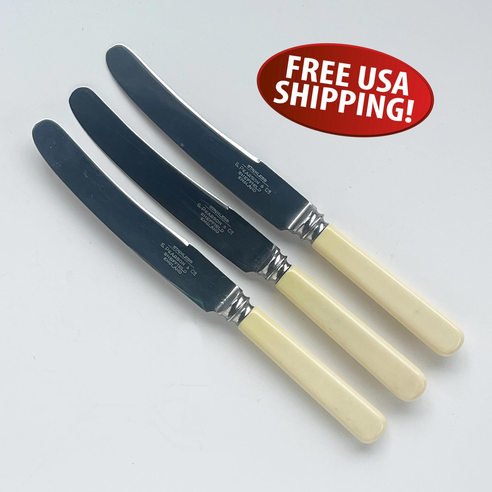 Vintage English Butter Knives - Etsy