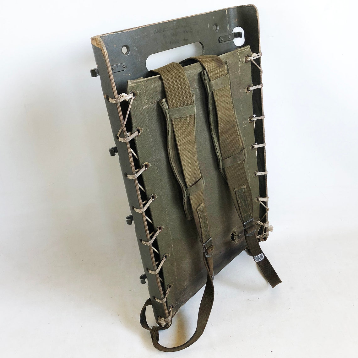 World War Two U.S. Military Wood & Canvas Pack Board Pack Etsy