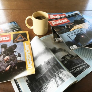 1960s & 1980s Trains Magazine Bundle - 12 Month Bundle, 12 Back Issues for the Train Lover, Model Railroader, Railroadiana