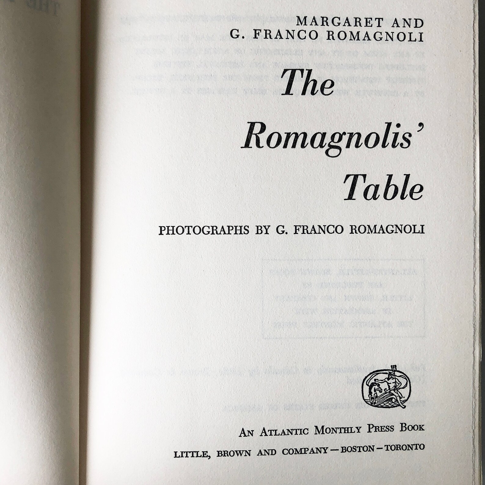 The Romagnolis' Table by Margaret & Franco Romagnoli Etsy