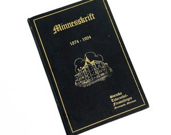 1924 Swedish Tabernacle Assembly "Minnesskrift" Minneapolis, Minnesota 70th Anniversary Book - Swedish Language Edition