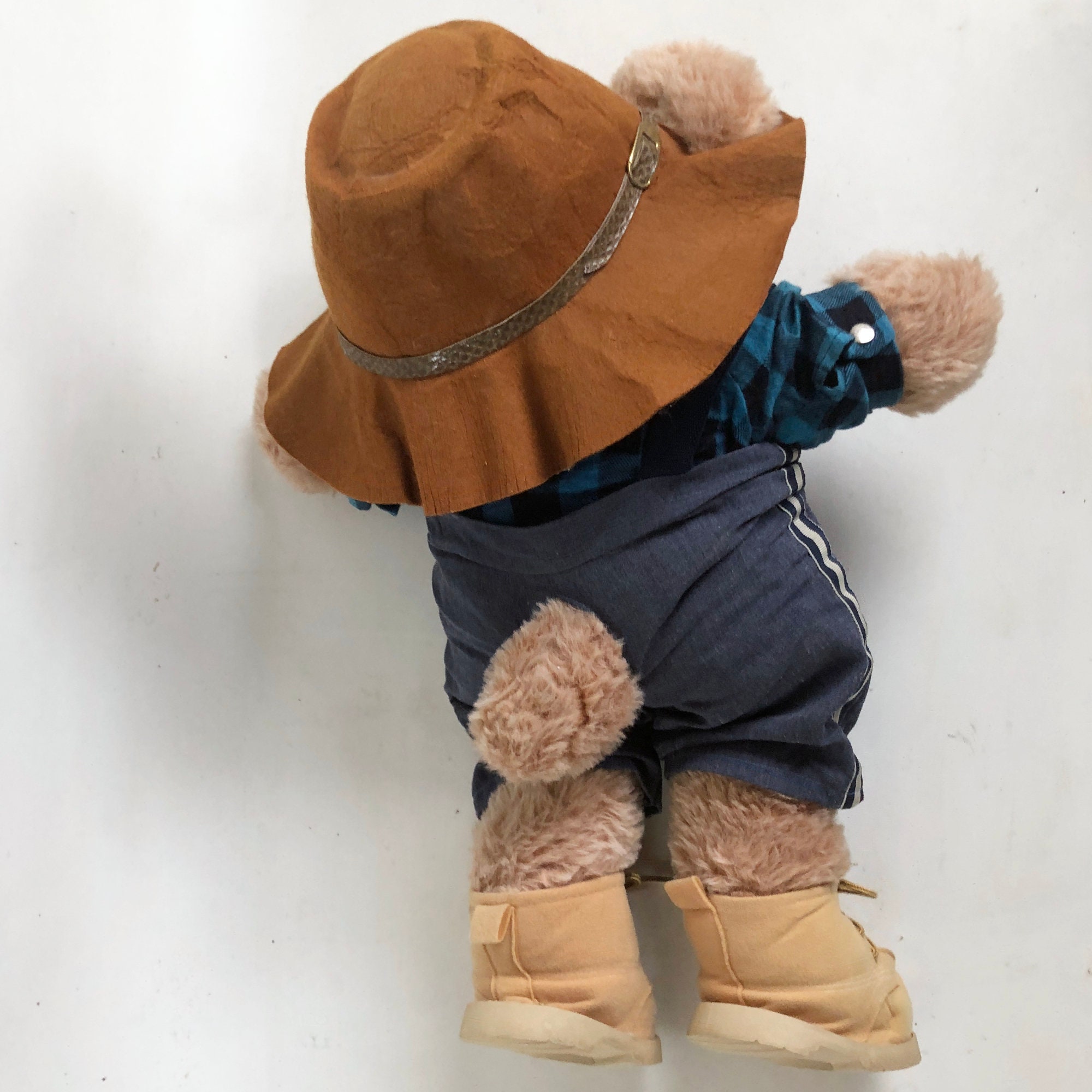 Vintage Xavier Roberts Furskin Bear: Farrell the Postmaster Plush