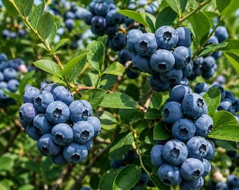 Biloxi Southern Highbush Blueberry Live Plant (5–8") Tall, Edible Fruit Shrub
