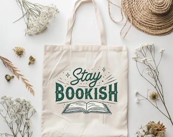 Bookish tote bag, book lover gift, tote bag, bookish tote, bookish things, literature tote bag, reading tote bag, literature tote bag