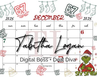 Calendario de diciembre imprimible / Cuenta regresiva para Navidad / Calendario de Elfo en el Estante / Página de planificación de vacaciones / Descarga digital en PDF