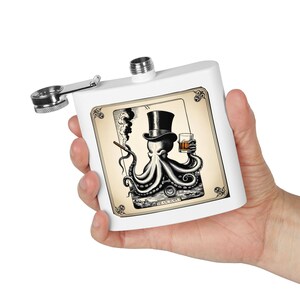 Frasco de Tarot, regalo para él, padrinos de boda, acero inoxidable de 170 ml, ideal para cumpleaños, camping, día del padre, accesorio para beber (acero inoxidable)
