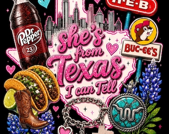 She's from Texas I Can Tell Pink, png PNGEgg