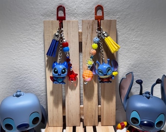 スティッチとエンジェルのキーホルダー。ディズニーの「リロ
