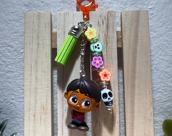 Miguel Coco Schlüsselanhänger | Disney Pixar Anhänger, Dia de los Muertos, Perlenzubehör
