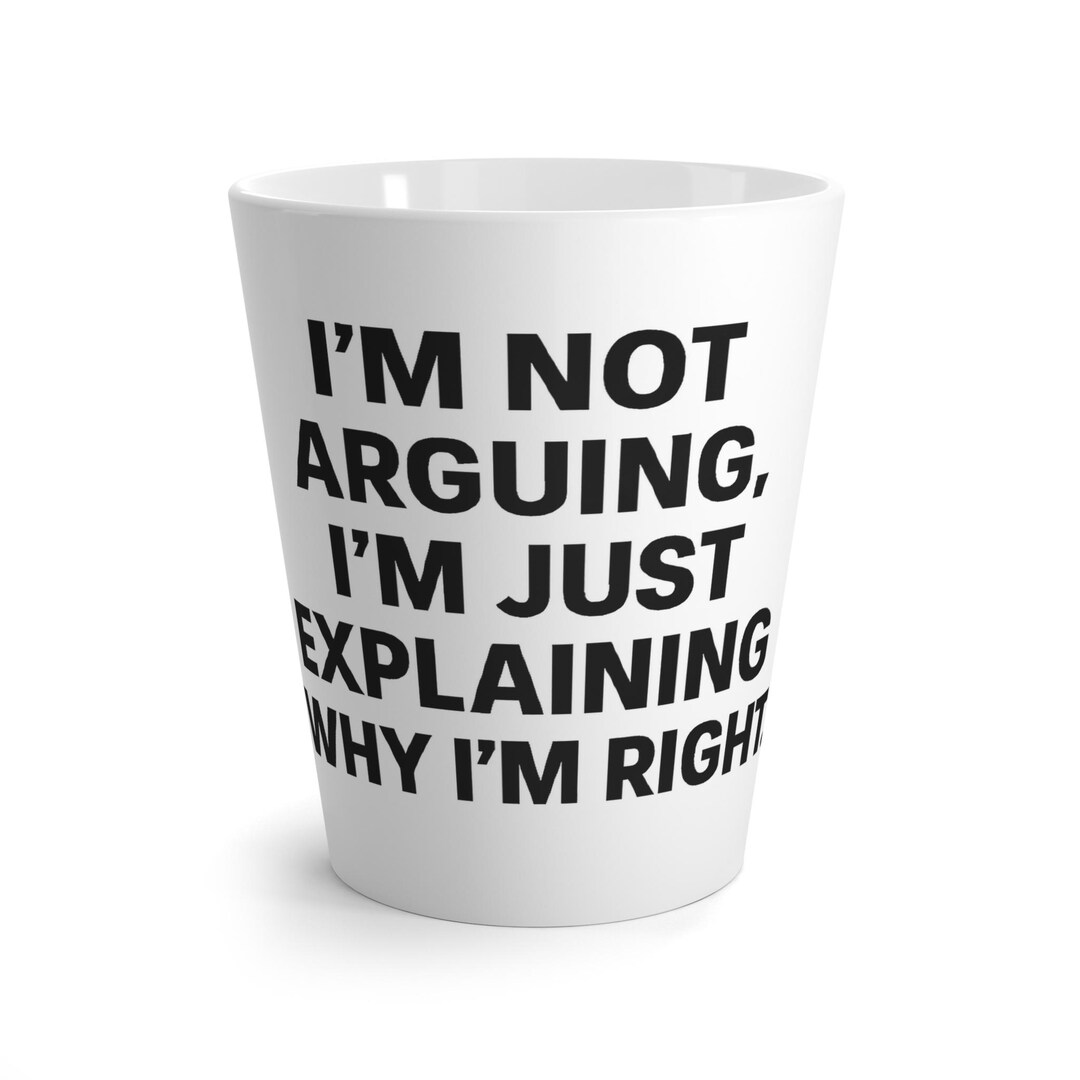 Latte Mug With a Funny Quote - Coffee Cup - Etsy
