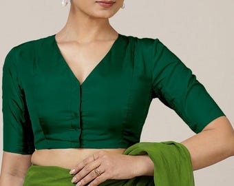 Beautiful Saree Blouse, Indian Sari Blouse, Bollywood Sari Blouse, Women Blouse, Crop Top For Women, Saree Blouse, Fancy Crop Top For Women