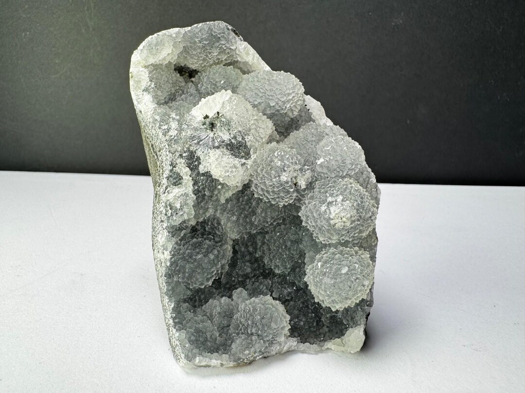 Botryoidal Blue Chalcedony Apophyllite Geode From Nashik, India - 206g ...