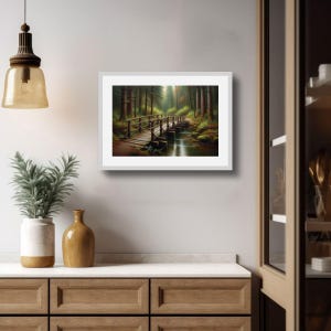 Rustic Cottage Garden Wall Art Set – Vintage Oil Painting Printable | Overgrown Flowers, Stone House + Samsung Frame TV Landscape Art