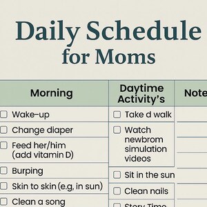 Milk Supply & Self-Care Checklist for Moms | Pink Digital Download | Breastfeeding Routine Tracker | New Mom Postpartum Planner