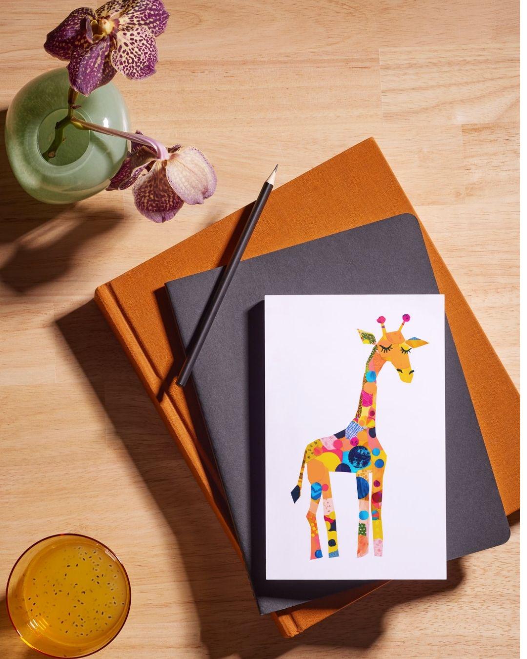 絵画 キリン 動物 コラージュ キリンの森 Yuuto O インテリア絵画