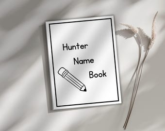 Custom Preschool Name Tracing Sheet Handwriting Practice Sheets Homeschool Printable Toddler Busy Book Learning Binder Learn to Write Name.