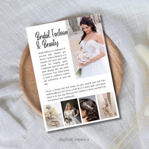 Wedding Magazine Template Wedding Program Template Wedding Booklet Wedding Magazine Program Wedding Journal Personalized Magazine