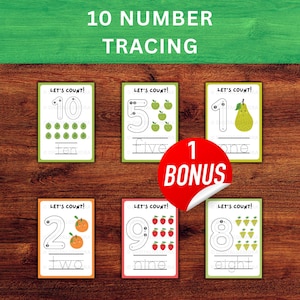 10 Number tracing worksheets traceable numbers preschool worksheets 1-10 Printable Number Tracing Kids Tracing Handwriting Practice