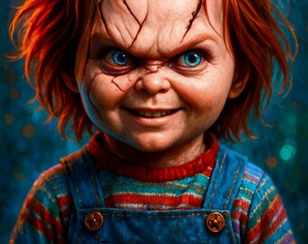 Smiling Doll of Doom – Surreal Horror Art Print | Dreamstate Digital Download