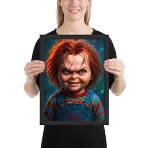 Smiling Doll of Doom – Framed Wall Art (Dreamstate Collection)