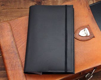 Hand sewn Leather Journal Cover for 5 x 8.25, B6, A5 Leuchtturm 1917, A6 Hobonichi Techo Planner Cover Personalized Gift