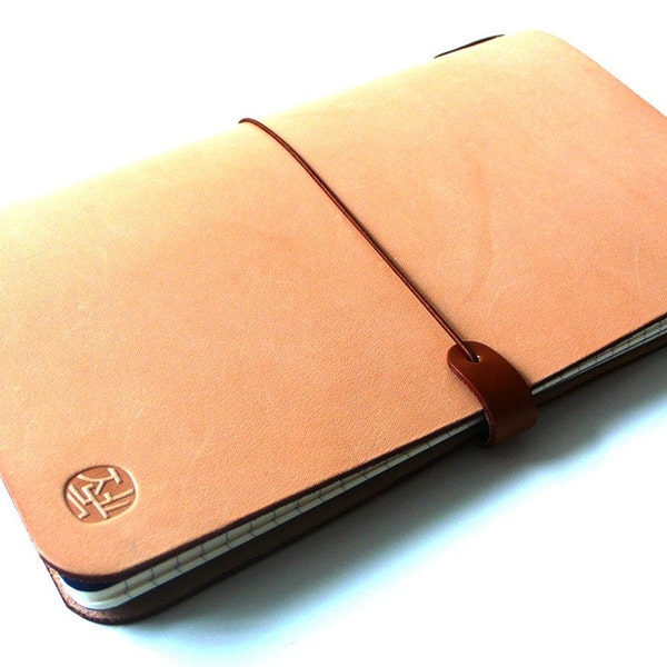 Leather Cover for Moleskine Journal, cahiers and notebooks