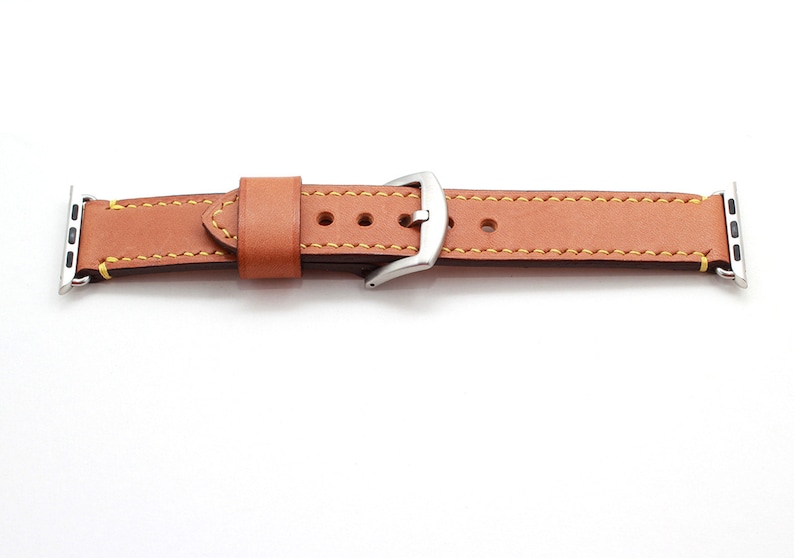 BASEBALL GLOVE TAN Leather Apple Watch Strap 44mm 40mm 42mm Etsy