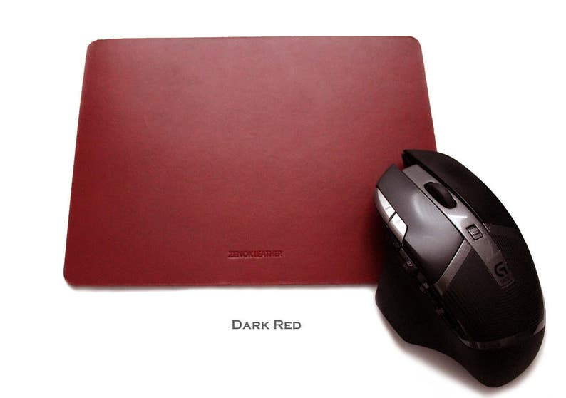 Personalized Mouse Pad Mat made from Italian Vegetable tanned Etsy