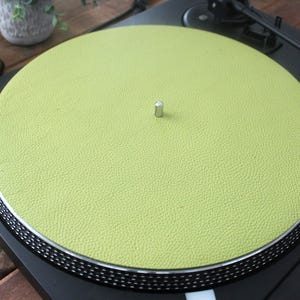 Tapis pour platine vinyle en cuir pleine fleur, tapis protecteur pour platine vinyle, tapis pour vinyles, cadeau pour les amateurs de musique audio, amateurs de musique