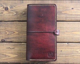 Smartphone Leather Case, Galaxy S23 ,S23 Ultra, Pixel8 ,  Pixel 7 in Hand dyed Mahogany