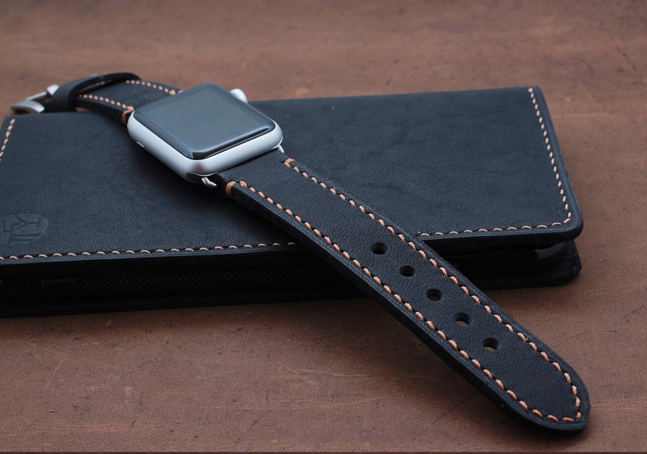 BASEBALL GLOVE Apple Watch Leather Strap 44mm 40mm 42mm Etsy