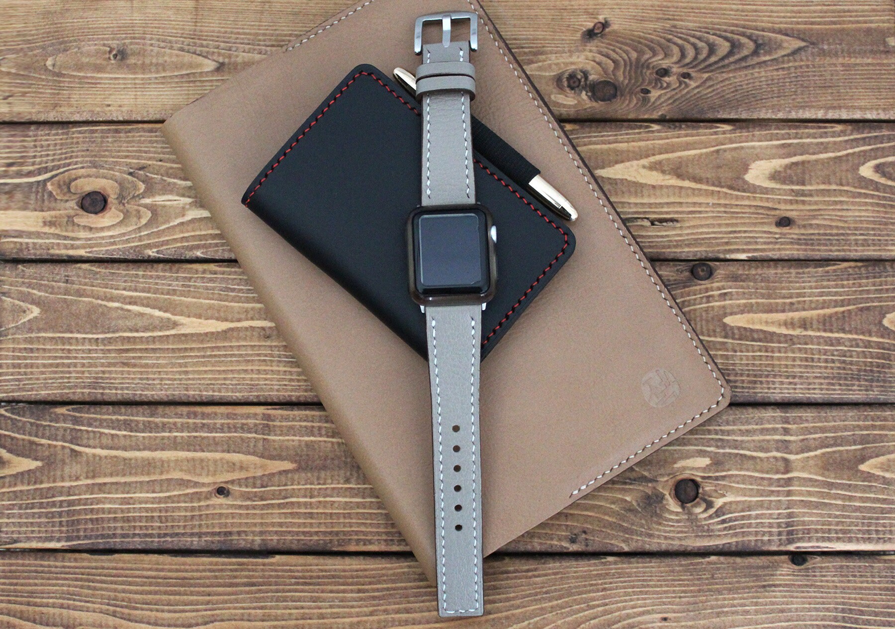 TAUPE Apple Watch 49mm 44mm 40mm 42mm 38mm etoupe Goat Leather Watch Band Watch Band 22mm 20mm. Galaxy Watch 46 42 Strap hand Stitched Etsy Australia