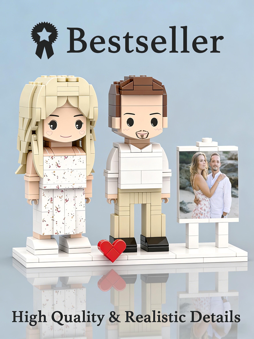 Custom Brick Figures From Your Photo, Personalized Building Block Gift ...