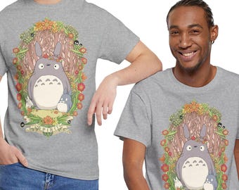 Cute Forest Spirit Graphic T Shirt Aesthetic Nature Creature Tee Unisex Cozy Gift for Art Lovers