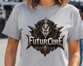 Hardcore Music Shirt, FuturCore Cyber Techno Tee, Rave Festival Electronic Shirt, DJ Gift