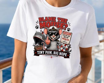 Hantavirus Shirt, Blame The Mouse Funny Mouse Tee, Tiny Paw Big Nope, Rodent Science Humor Gag Gift Shirt