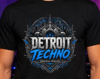 Detroit Techno Shirt, Industrial Frequency Tee, Warehouse Rave Music Shirt, Electronic Festival Gift