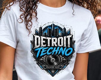 Detroit Techno Shirt, Machine Soul Tee, Industrial Electronic Music Shirt, Underground Rave Festival Gift