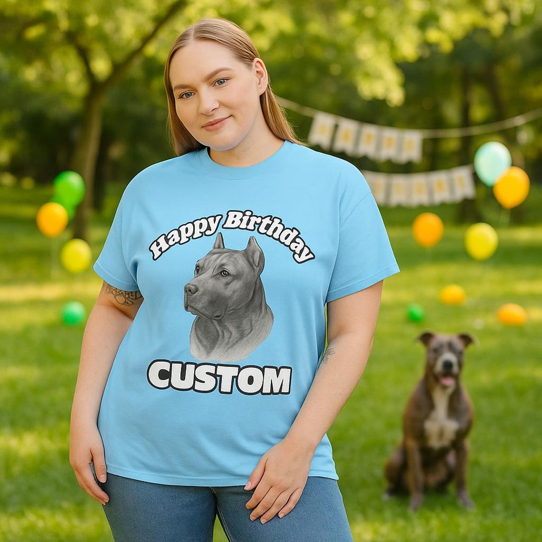 Custom American Staffordshire Terrier T Shirt Personalized Dog Sketch ...