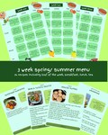 Three week Spring/ Summer menu 2025 and 54 recipes